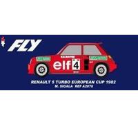FLY CAR MODELS RENAULT 5 TURBO - N.4 EUROPEAN CUP 1982 ELF - MASSIMO SIGALA