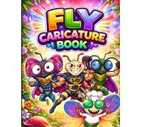 FLY Caricature Coloring Book: Funny Insect Superhero Coloring Book for Kids, Teens, Adults and Grown-Ups | Cute Cartoon Fly Characters, Creative Stress Relief, Fun Gift for All Ages