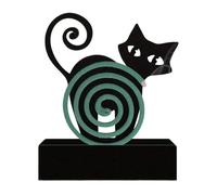 Fly Coil Holder, Portable Iron Coil Stand, Cat-Shaped Design, Lightweight and Cute, 1-Piece, for Yard, Outdoor, Balcony, Beach, Poolside, Porch, Camping, Patio, Picnic, Garden