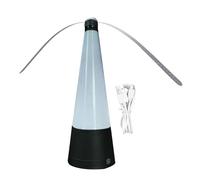 Fly Fans, Table Fly Resistant, Outdoor Table Spinner, Battery Operated Silent Edge, USB Rechargeable, Ideal for Picnics Dining Events, 10.43x3.74 Inches, White Color, 1 Piece
