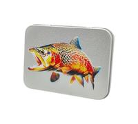 Fly Fishing Box | Double Side Metal Storage Case for Fly Fishing Hooks | Large Capacity Trout Fly Organizer for Beginner and Enthusiasts | Durable Fishing Accessory for Tackle Management