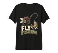 Fly Fishing Fisherman Pun Dad Joke Maglietta Premium
