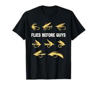 Fly Fishing Funny Fisherman Flies Before Guys for Men Dad Maglietta