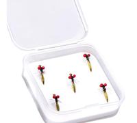 Fly Fishing Hooks - Realistic Barbed Fishing Hooks Bead Heads Fly Hook | Saltwater Fishing Tackle Small Bass Fishing Hooks for Freshwater Saltwater Fishing