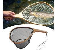 Fly Fishing Landing Net and Release non colpisci senza colpa portatile a