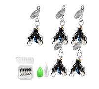 Fly Fishing Lures - Realistic Forus Baits Collection, Premium River Fishing Gear | Lifelike Fly Set Set di strumenti di flusso multicolori, Bass-Locker, dispositivi ad angolo esterno
