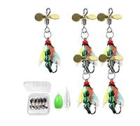 Fly Fishing Lures - Sintetico Baits, Reflective Hook Set | Compact Assortment Kit with Shiny Sequin Feature, Artificial For Saltwater Freshwater Carp Catching Outdoor Trips