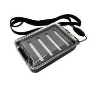 Fly Fishing Pocket Box, Single-Sided See Through, Portable Lanyard