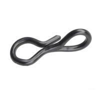 Fly Fishing Snap Connectors 50pcs S M L Sizes Mixed(8mm) | No-knot design, quick lure change, stainless steel build, 50pcs per value pack, prevents line twist
