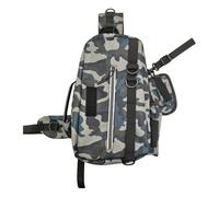 Fly Fishing Waist Pack, Adjustable Fishing Tackle Storage Bags, Multifunctional Tackle Backpack for Running, Cycling, Hiking, Durevole Oxford Cloth, 37 x 23 x 13 cm, Attributo singolo, Se référer au