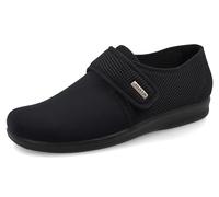 Fly Flot Andezeno, Pantofole Uomo Stretch, con Strappo Regolabile, Sottopiede in Microfibra, Ciabatte, Nero, 41 EU