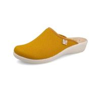 Fly Flot Anoia, Ciabatte Donna in Rete Elastica Traspirante Fresh, Sottopiede Imbottito in Pelle, Giallo, 39, Sandali EU