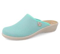 Fly Flot Anoia, Ciabatte Donna in Rete Elastica Traspirante Fresh, Sottopiede Imbottito in Pelle, Verde Acqua, 34, Sandali EU