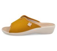 Fly Flot Atella, Ciabatte Donna in Rete Elastica Aperte, Sottopiede Imbottito in Pelle, Sandali, Giallo, 37 EU