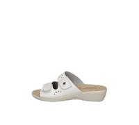 Fly Flot Bellona, Pantofole Donna in Microfibra Elasticizzata, con Strappo Regolabile, Sottopiede Antishock, Sandali, Bianco, 35 EU