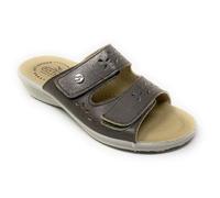 Fly Flot Bellona, Pantofole Donna in Microfibra Elasticizzata, con Strappo Regolabile, Sottopiede Antishock, Sandali, Rovere, 40 EU