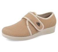 Fly Flot Bellona, Pantofole Donna in Microfibra Elasticizzata, con Strappo Regolabile, Sottopiede Antishock, Sandali, Beige, 37 EU