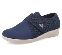 Fly Flot Bellona, Pantofole Donna in Microfibra Elasticizzata, con Strappo Regolabile, Sottopiede Antishock, Sandali, Blu, 36 EU