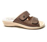 Fly Flot Bellona, Pantofole Donna in Microfibra Elasticizzata, con Strappo Regolabile, Sottopiede Antishock, Sandali, Rovere, 39 EU