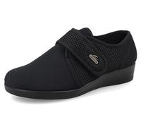 Fly Flot Bellona, Pantofole Donna in Microfibra Elasticizzata, con Strappo Regolabile, Sottopiede Antishock, Sandali, Nero, 40 EU