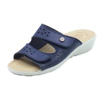 Fly Flot Bellona, Pantofole Donna in Microfibra Elasticizzata, con Strappo Regolabile, Sottopiede Antishock, Sandali, Blu, 38 EU