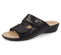 Fly Flot Bellona, Pantofole Donna in Microfibra Elasticizzata, con Strappo Regolabile, Sottopiede Antishock, Sandali, Nero, 38 EU