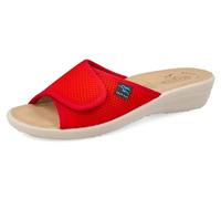 Fly Flot Bevilacqua, Ciabatte Donna in Rete Elastica, Aperte con Strappo Unico Regolabile, Sottopiede Imbottito in Pelle, Sandali, Rosso, 39 EU