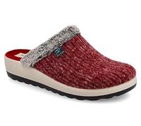 Fly Flot | Bio Style Woman, Pantofole Donna con Bordo in Ecopelliccia, Ciabatta con Tomaia in Morbida Microfibra, Sottopiede in Microfibra Antishock, Bordeaux, 37
