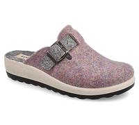 Fly Flot | Bio Style Woman, Pantofole Donna con Fibbia Regolabile, Ciabatta con Tomaia in Pet Riciclato, Sottopiede in Microfibra Antishock, Lilla Scuro, 39