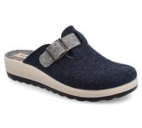 Fly Flot | Bio Style Woman, Pantofole Donna con Fibbia Regolabile, Ciabatta con Tomaia in Pet Riciclato, Sottopiede in Microfibra Antishock, Blu, 36