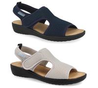 Fly Flot Bisceglie, Sandali Donna in Rete Elastica, con Velcro Regolabile