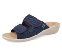 Fly Flot Borutta, Ciabatte Donna in Rete Elastica, con Doppio Strappo Regolabile, Sottopiede Imbottito in Pelle, Blu, 34, Sandali EU