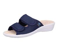 Fly Flot Borutta, Ciabatte Donna in Rete Elastica, con Doppio Strappo Regolabile, Sottopiede Imbottito in Pelle, Blu, 39, Sandali EU