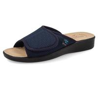 Fly Flot Cabiate, Ciabatte Donna in Rete Elastica, con Strappo Regolabile e Aperte in Punta, Sottopiede in Pelle, Sandali, Blu, 39 EU