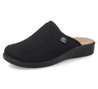Fly Flot Ciabatta Donna con Tomaia Fresh in Rete Elastica, Sottopiede Imbottito in Pelle e Antishock, Sandali, Nero, 36 EU