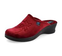 Fly Flot Ciabatta Donna In Microfibra Con Fiori, Sottopiede Imbottito In Microfibra, Suola In Poliuretano Piumatec 5cm CiabatteDonna