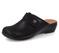 Fly Flot Ciabatta Donna in Microfibra Elasticizzata, Sottopiede in Pelle e Antishock, Sandali, Nero, 37 EU