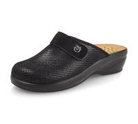 Fly Flot Ciabatta Donna in Microfibra Elasticizzata, Strappo Regolabile, Sottopiede in Pelle Estraibile, Suola 5cm, Nero, 36 EU