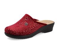 Fly Flot Ciabatta Donna in Morbida Microfibra, Sottopiede Imbottito Anti-Shock in Pelle, Suola in Poliuretano Piumatec 4,5cm, Bordo, 39 EU