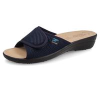 Fly Flot Ciabatte Donna Aperte in Rete Elastica Traspirante Fresh, Sottopiede Imbottito in Pelle, Sandali, Blu, 38 EU
