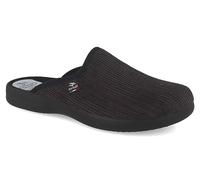 Fly Flot | Classic Man, Pantofole Uomo a Coste, Ciabatta con Tomaia in Velluto, Sottopiede in Microfibra, Antracite, 44
