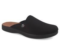 Fly Flot | Classic Man, Pantofole Uomo Classiche, Ciabatta con Tomaia Stretch Adattiva in Microfibra Elasticizzata, Sottopiede in Microfibra, Nero, 45