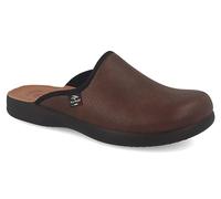 Fly Flot | Classic Man, Pantofole Uomo Classiche, Ciabatta con Tomaia Stretch Adattiva in Microfibra Elasticizzata, Sottopiede imbottito in Pelle Antishock, Testa di Moro, 43