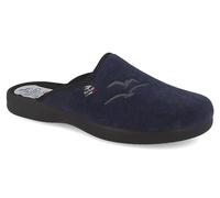 Fly Flot | Classic Man, Pantofole Uomo con Logo, Ciabatta con Tomaia in Microfibra, Sottopiede in Microfibra, Blu, 48