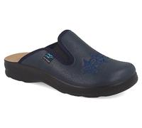 Fly Flot | Classic Woman, Pantofole Donna con Elastico e Ricami, Ciabatte con Tomaia Stretch Adattiva in Microfibra Elasticizzata, Sottopiede in Evopell, Blu, 40