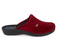 Fly Flot | Classic Woman, Pantofole Donna con Logo, Ciabatta con Tomaia in Velluto, Sottopiede imbottito in Pelle Antishock, Bordeaux, 39