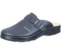 Fly Flot Donna Clog In Pelle Con Fibbia E Tacco A Wedge Antishock