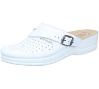 Fly Flot Donna Clog In Pelle Perforata Con Tacco A Wedge E Funzione Antishock