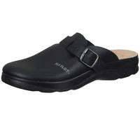 Fly Flot Donna Clog Pantofola In Pelle Con Tacco A Cuneo E Cinturino Posteriore