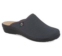 Fly Flot | Fresh Woman, Pantofole Donna Traspiranti, Ciabatta con Tomaia in Rete Elastica, Sottopiede imbottito in Pelle Antishock, Antracite, 35